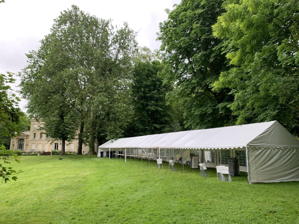 location de tente de reception 5x40m dans le val d'oise