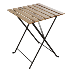 Table carree square bois location de table jardin a latte en bois